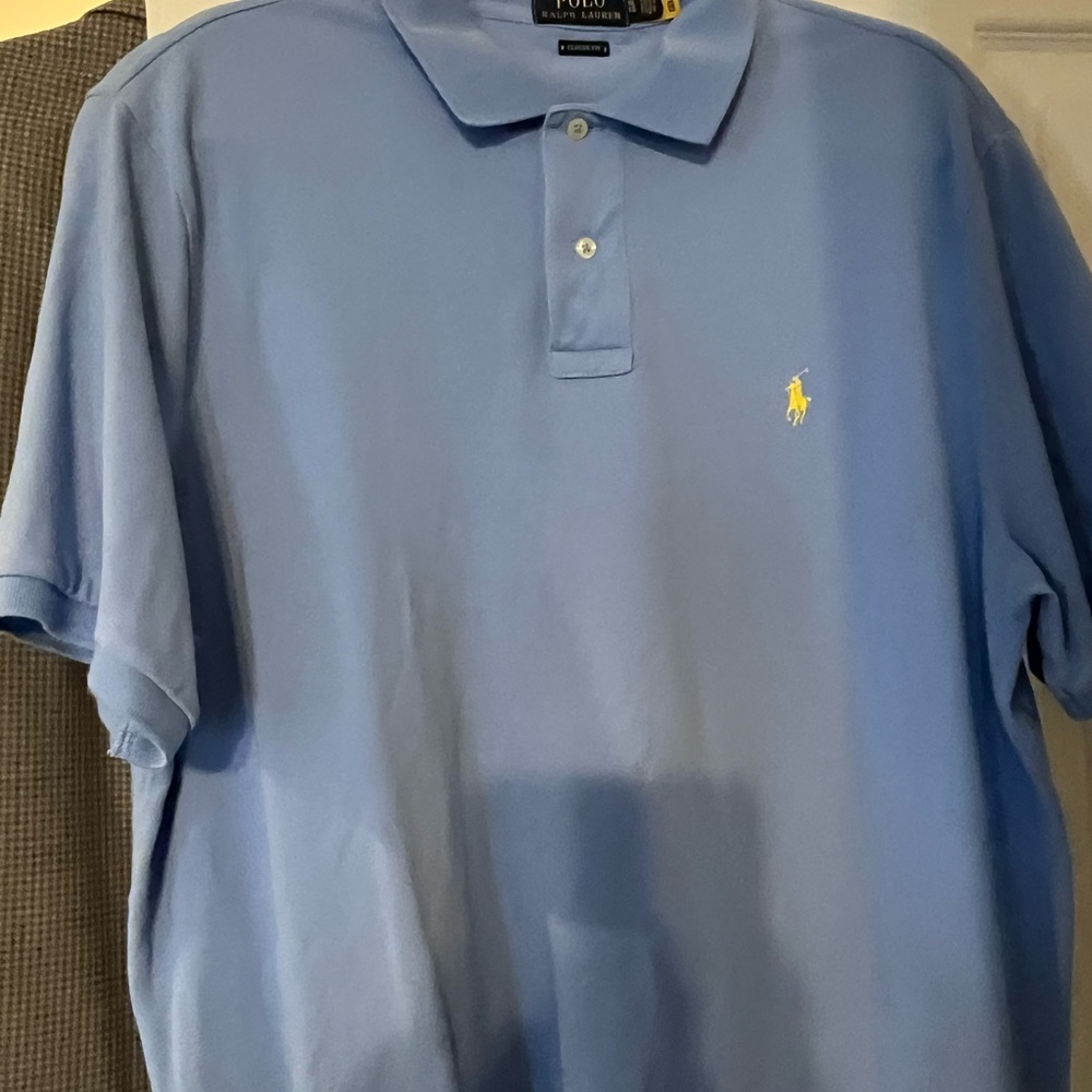 Light Blue men’s polo shirt